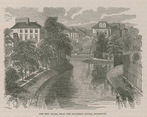 The New River Head, près de la maison au toit de chaume, Islington - English School