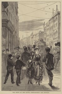 La nouvelle du Leger, envoi des pigeons - English School
