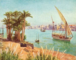Le Nil, vue près du Caire - English School