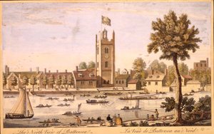 Vue du nord de Battersea c.1744