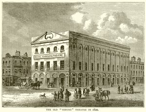 Le Vieux Théâtre Coburg en 1820 - English School