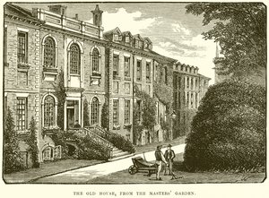 La vieille maison, depuis le jardin du maître - English School