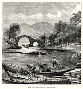 The Old Weir Bridge, Killarney (gravure)