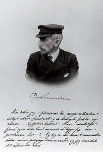 Première page du manuscrit de Roald Amundsen - English School