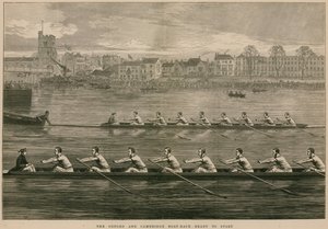 La course de bateaux Oxford et Cambridge - prêt à partir - English School