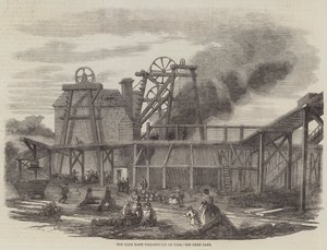 Le puits de la mine de Page Bank en feu - English School