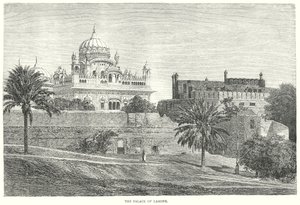 Le palais de Lahore (gravure) - English School