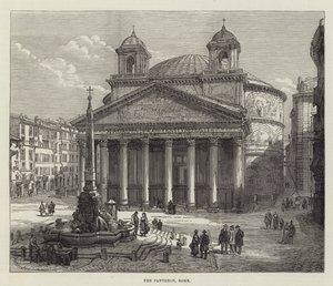 Le Panthéon, Rome (gravure) - English School