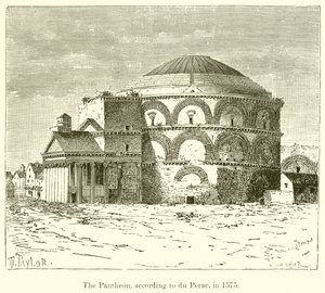Le Panthéon, selon du Perac, en 1575 - English School
