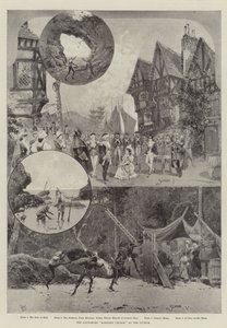 Le pantomime "Robinson Crusoé," au Lyceum (lithographie) - English School
