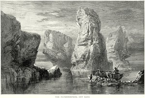 Les Paternosters, au large de Sark (gravure) - English School