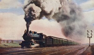 Le Pennsylvania Limited à pleine vitesse, Pennsylvania Railroad, USA - English School