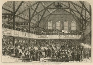 Le marché du peuple, Whitechapel, Londres - English School