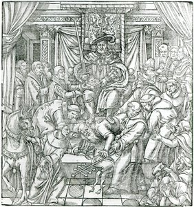 Le Pape supprimé par le roi Henri VIII, 1534 - English School