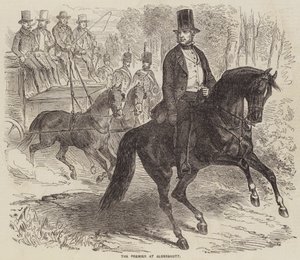 Le Premier ministre à Aldershott (gravure)