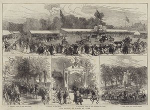 Le prince de Galles à Lynn (gravure) - English School