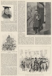 Le prince de Galles à Winchester (gravure)