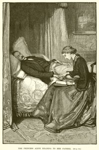 La Princesse Alice Lisant à son Père - English School