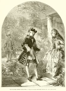 La princesse Amélie tentant une réconciliation entre George III et Lord Bute - English School