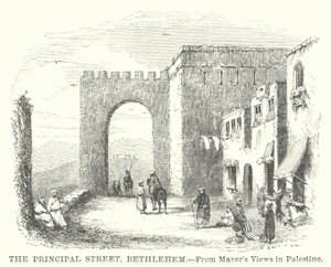 La rue principale, Bethléem (gravure) - English School