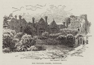 La chapelle privée, Farnham (gravure) - English School