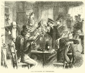 Les Prussiens à Versailles, octobre 1870 - English School