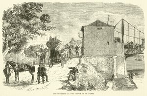 Les Prussiens au pont de Saint-Denis, janvier 1871 - English School
