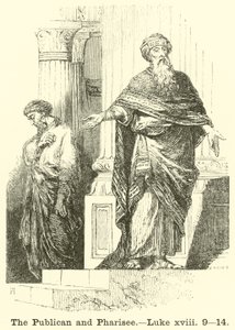 Le publicain et le pharisien, Luc, xviii, 9, 14 - English School