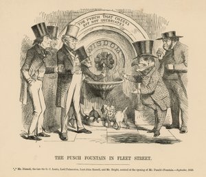La fontaine Punch dans Fleet Street - English School