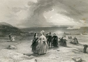 La reine à Burlington, par R. Wallis - English School