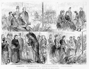 La Reine au spectacle du Far West de la Grande Exposition Américaine, 1887 - English School