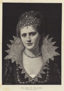 La reine du masque (gravure) - English School
