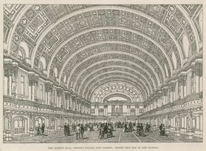 La salle de la Reine, Palais du Peuple, Est de Londres, ouverte aujourd