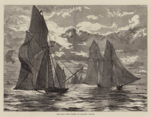 La course terminée, récupération de la toile du ballon - English School