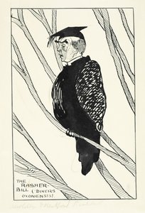 Le Rasher-Bill (Divers Oxoniensis): Hastings Rashdall (1858-1924) - English School