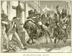 Les rebelles cipayes à Delhi - English School