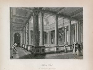 Le Reform Club, les couloirs du Salon - English School