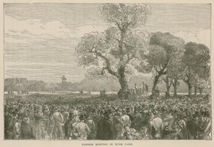 La manifestation pour la réforme à Hyde Park, 6 mai 1867 - English School