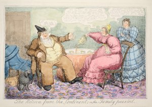 Le retour du continent ou la famille perplexe, pub. 1835 - English School