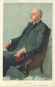 Le Révérend Chanoine Edgar Sheppard, Le sous-doyen, 12 avril 1911, caricature de Vanity Fair - English School