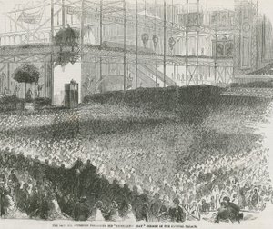 Le Révérend Charles Haddon Spurgeon prêchant son sermon du Jour de l