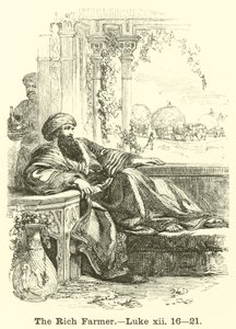 Le riche fermier, Luc, xii, 16, 21 - English School