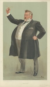 Le Très Honorable Richard John Seddon, King Dick, 17 avril 1902, caricature de Vanity Fair - English School