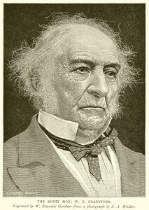 Le très honorable W.E. Gladstone - English School