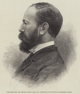 Le très honorable Sir Charles Dilke, baronnet, MP, président du conseil local - English School