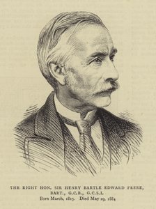 Le très honorable Sir Henry Bartle Edward Frere, baronnet, GCB, GCSI - English School