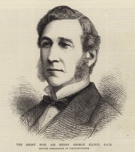 Le très honorable Sir Henry George Elliot, GCB (gravure) - English School