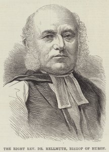 Le très révérend Dr Hellmuth, évêque de Huron (gravure) - English School
