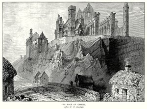 Le rocher de Cashel (gravure) - English School