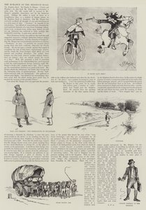 La romance de la route de Brighton (gravure) - English School